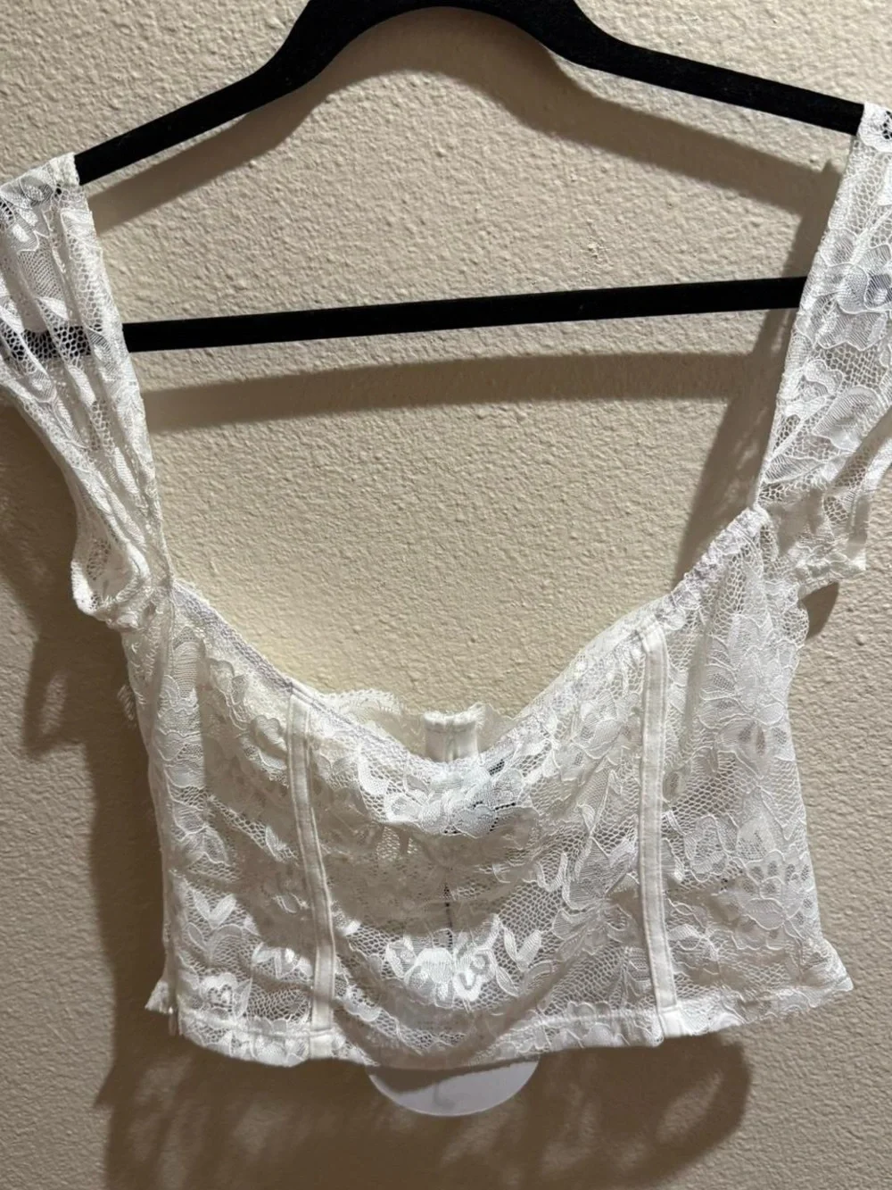Princess Polly “Shakman Lace Top” White